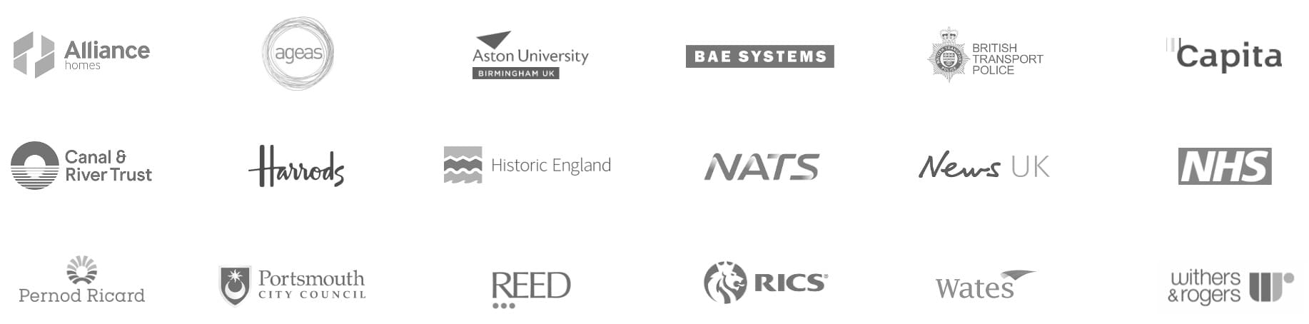 An example of Essential's clients across all industry sectors and across our solution range.