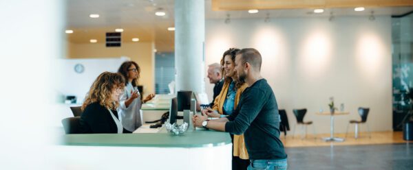 Essential visitor management reception