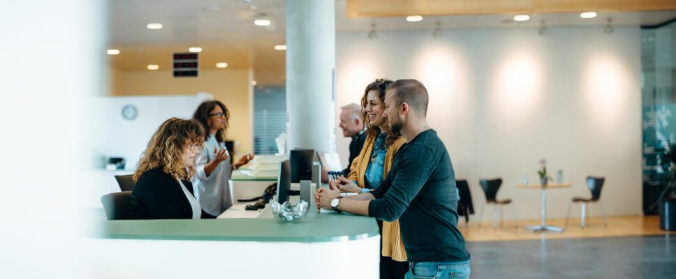 Essential visitor management reception
