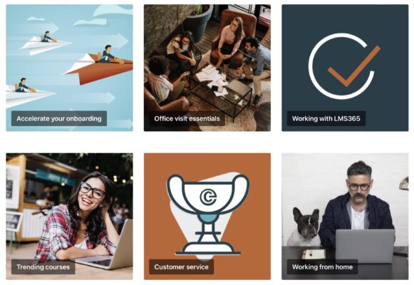 Example of a 3x2 SharePoint page that uses the regular image web part