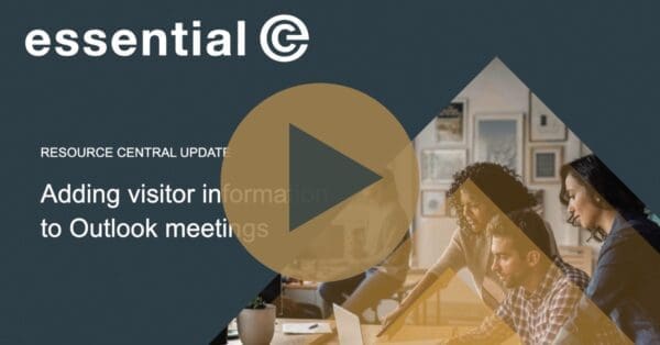 Essential adding visitor security info to meetings 1